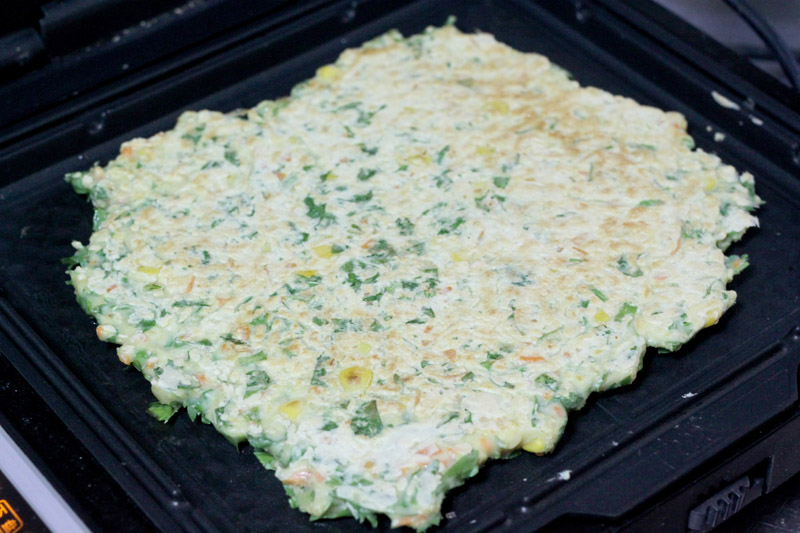 燕麦芹菜蛋饼