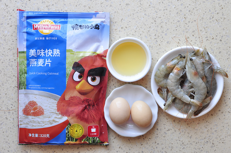 虾仁鸡蛋燕麦粥