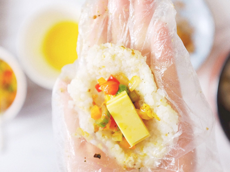 燕麦芝心饭团