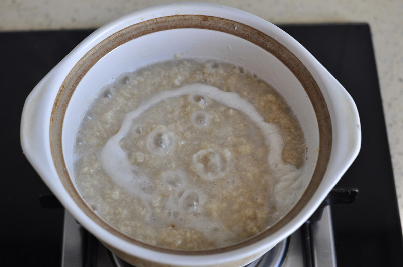 虾仁鸡蛋燕麦粥