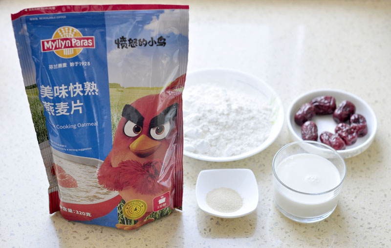 迷你燕麦红枣小馒头